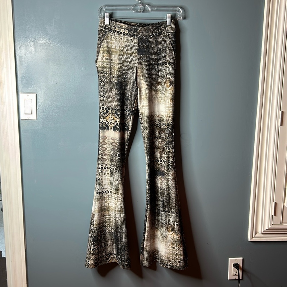 Trousers with Abstract Pattern